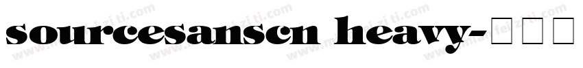 sourcesanscn heavy字体转换